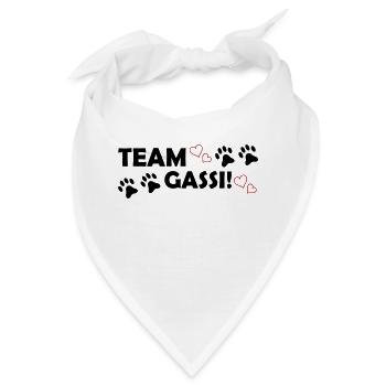 Team Gassi - Bandana - Weiß - Vorne