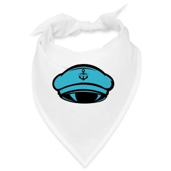 Mütze Kapitän - Bandana - Weiß - Vorne