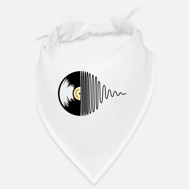 Techno Platte - Bandana - Weiß