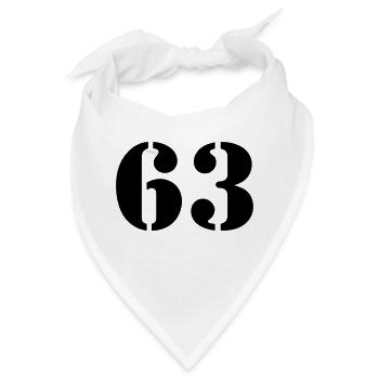 63 - Bandana - Weiß - Vorne