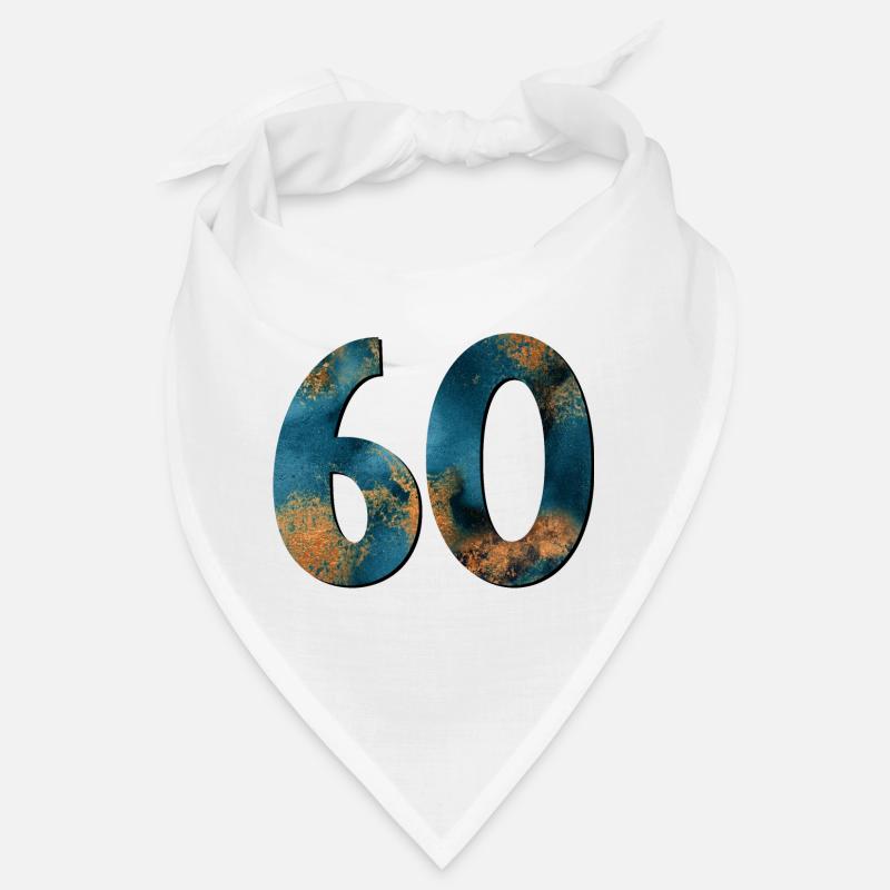 Numéro 60 - 60e anniversaire - Bandana - blanc