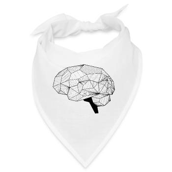 Gehirn - Bandana - Weiß - Vorne