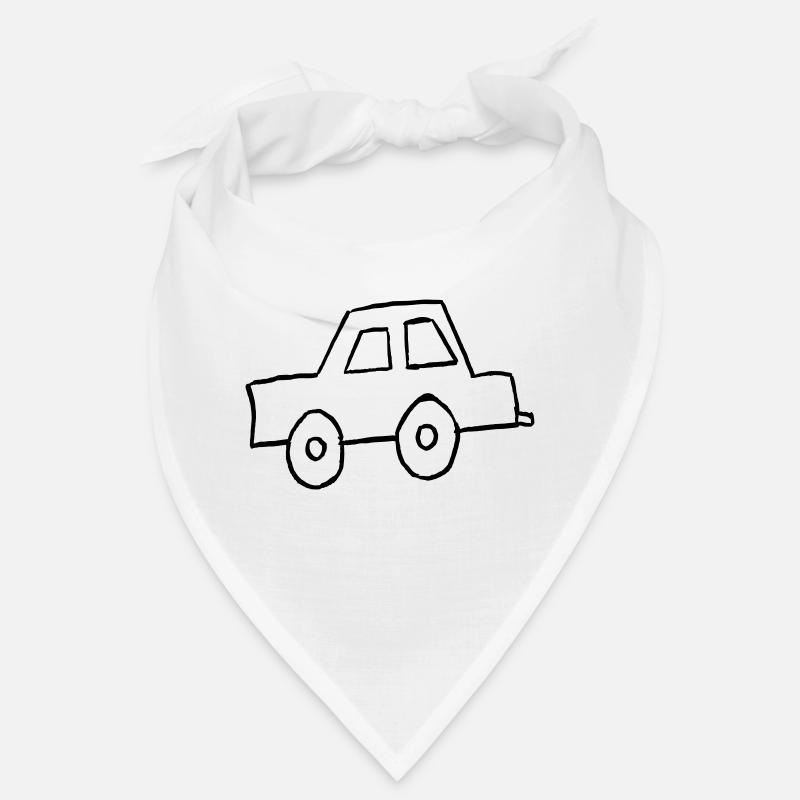 Auto - Bandana - Weiß