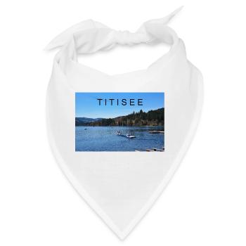 Titisee im Schwarzwald - Bandana - Weiß - Vorne