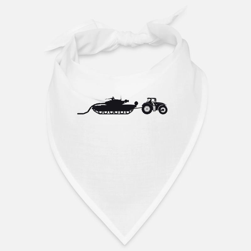 A tractor pulling a broken tank. Bandana
