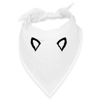 Tier 2 Ohren - Bandana - Weiß - Vorne