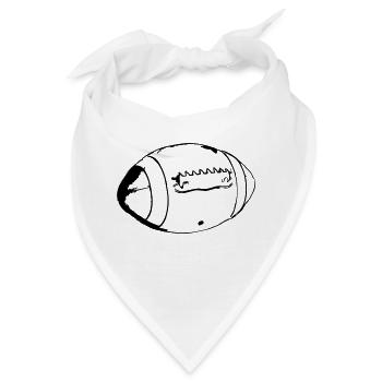Amerikanischer Football amerikanisch Vektor Stolz - Bandana - Weiß - Vorne