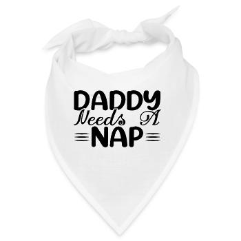 Daddy Needs A Nap - Bandana - Weiß - Vorne