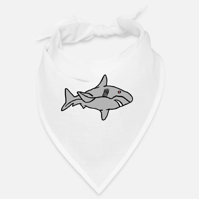 Poisson Requin Prédateur Eau Graffiti Océan Bandana