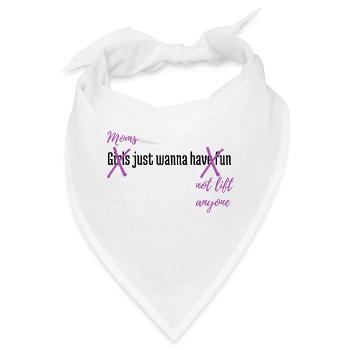 Mums just wanna not lift anyone - Bandana - Weiß - Vorne
