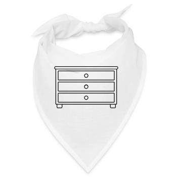 Möbelstück Schubladen Kommode Design - Bandana - Weiß - Vorne