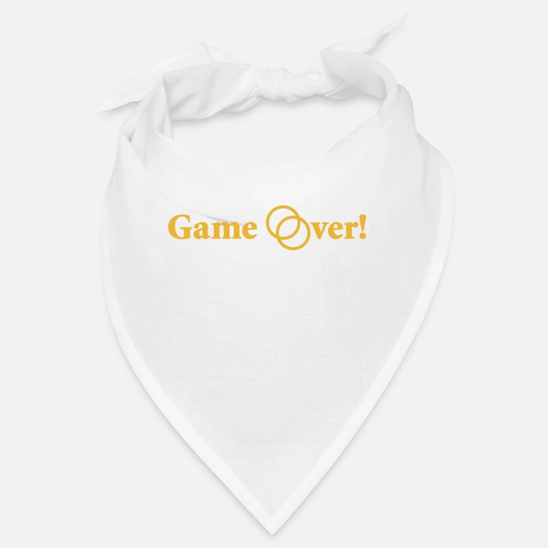 Game over Hochzeit Ehepaar Braut Bräutigam Ehering Bandana