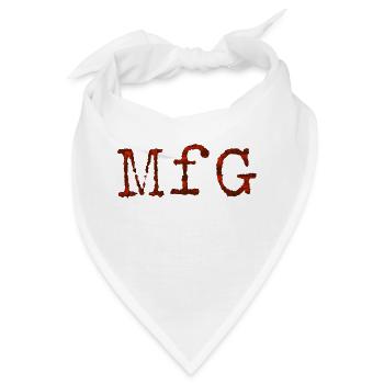 Mit freundlichen Grüßen - Bandana - Weiß - Vorne