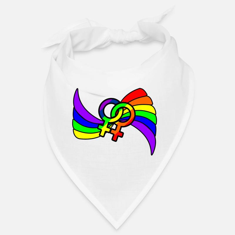 Regenbogen lesbies stolzes Logo Bandana