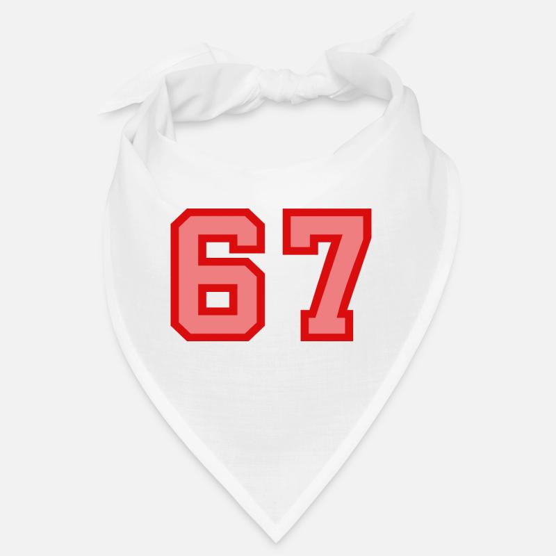 Cool Retro Retrostyle Jersey Number Back Number Bandana