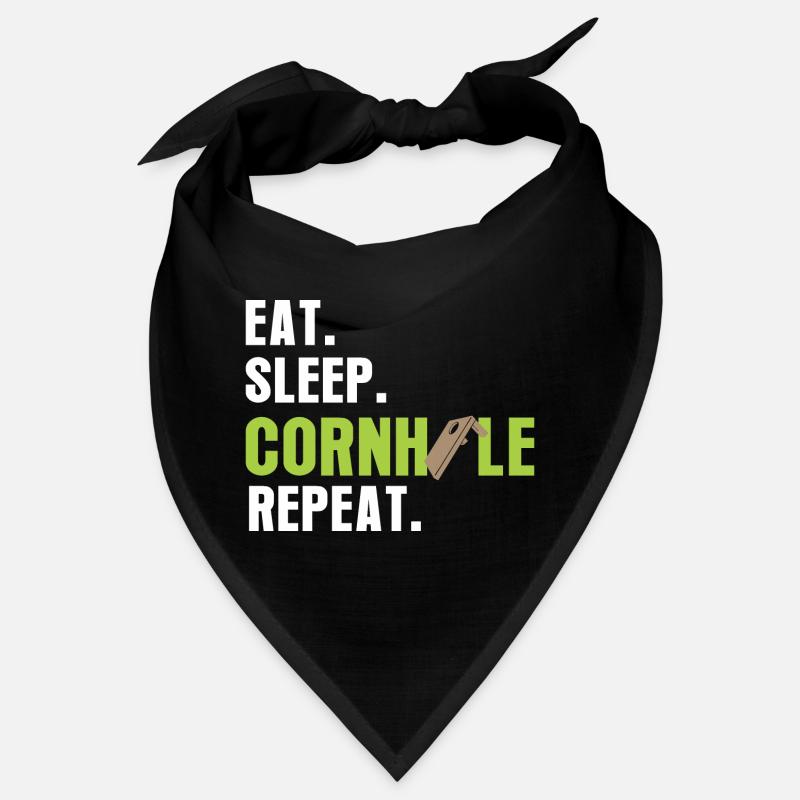 Eat Sleep CornholeRepeat again Bandana