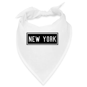 New York - Bandana - Weiß - Vorne