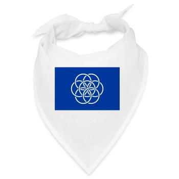 Internationale Flagge der Erde - Bandana - Weiß - Vorne