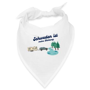 Richtung Schweden - Bandana - Weiß - Vorne