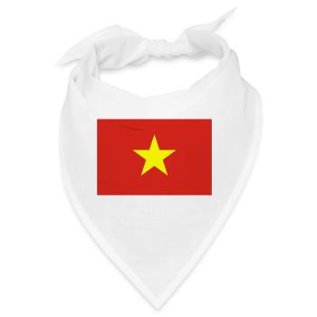 Vietnam-Flagge - Bandana - Weiß - Vorne