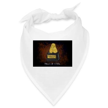 Ziehen von Kugeln aus Stahl - Bandana - Weiß - Vorne