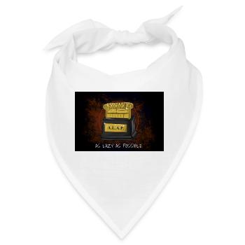 Zeichnung A.L.A.P. As Lazy as possible - Bandana - Weiß - Vorne