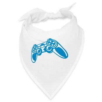 Joystick Gamer Konsole Retro - Bandana - Weiß - Vorne