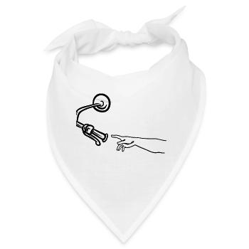 Göttliches Motorrad - Bandana - Weiß - Vorne