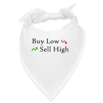 Buy Low, Sell High - Bandana - Weiß - Vorne