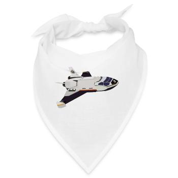 Space Shuttle Flug - Bandana - Weiß - Vorne