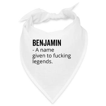 Benjamin ein Name für verdammte Legenden - Bandana - Weiß - Vorne