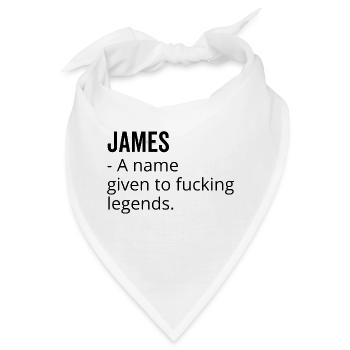 James ein Name für verdammte Legenden - Bandana - Weiß - Vorne