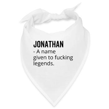 Jonathan ein Name, der Fucking Legends gegeben wurde - Bandana - Weiß - Vorne