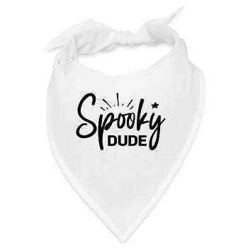 Spooky Dude Halloween - Bandana - Weiß - Vorne