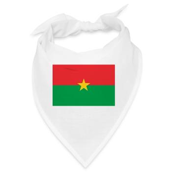 Flagge von Burkina Faso - Bandana - Weiß - Vorne