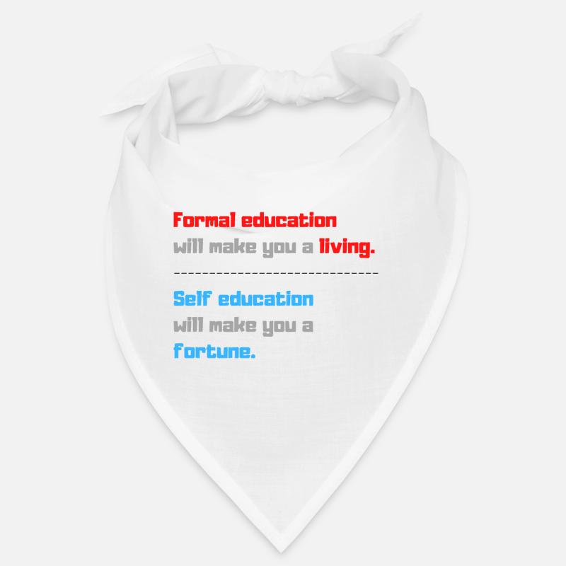 Citations Citation éducative - Bandana - blanc