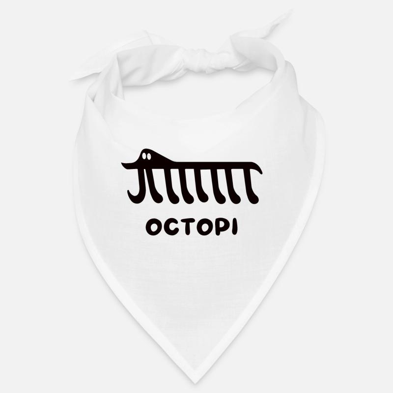 Mathematics Pi - Octopi - Bandana - white