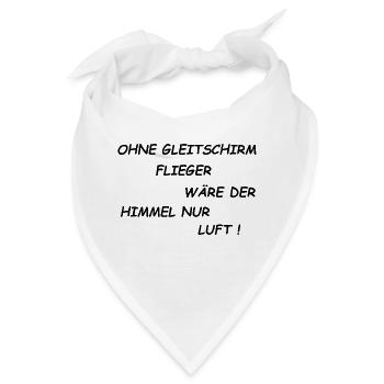 Gleitschirm 18 gif - Bandana - Weiß - Vorne
