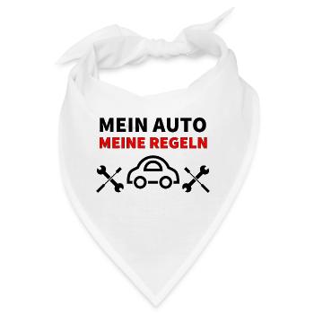 Auto - Bandana - Weiß - Vorne