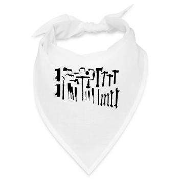 Werkzeug - Bandana - Weiß - Vorne