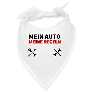 Auto - Bandana - Weiß - Vorne