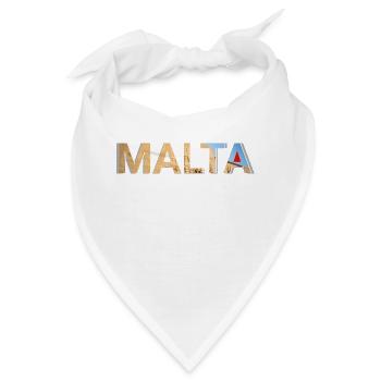 Malta - Bandana - Weiß - Vorne