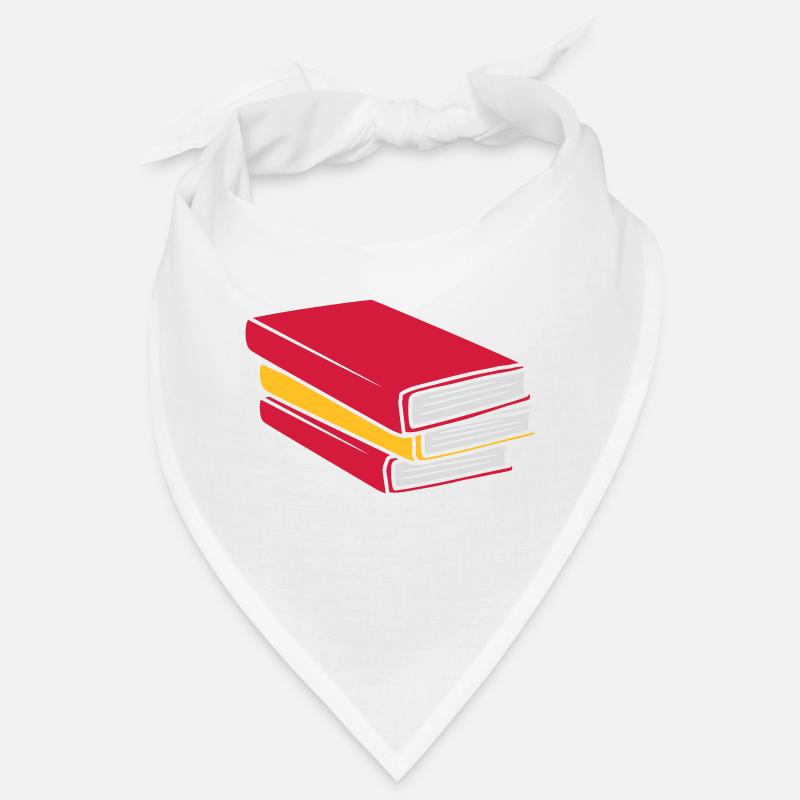 Design stacked books comic Bandana