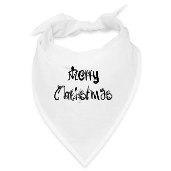 Frohe Weihnachten. Frohe Weihnachten - Bandana - Weiß - Vorne