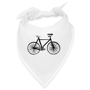 Fahrrad Gekritzel Fahrräder Radfahren Vektor 1 - Bandana - Weiß - Vorne
