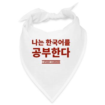 koreanisch - Bandana - Weiß - Vorne