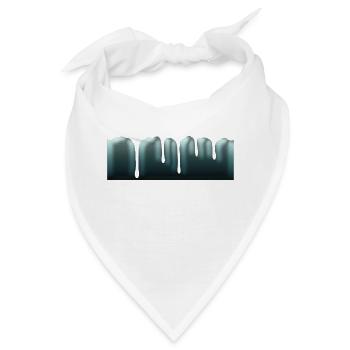 Tropfen - Bandana - Weiß - Vorne
