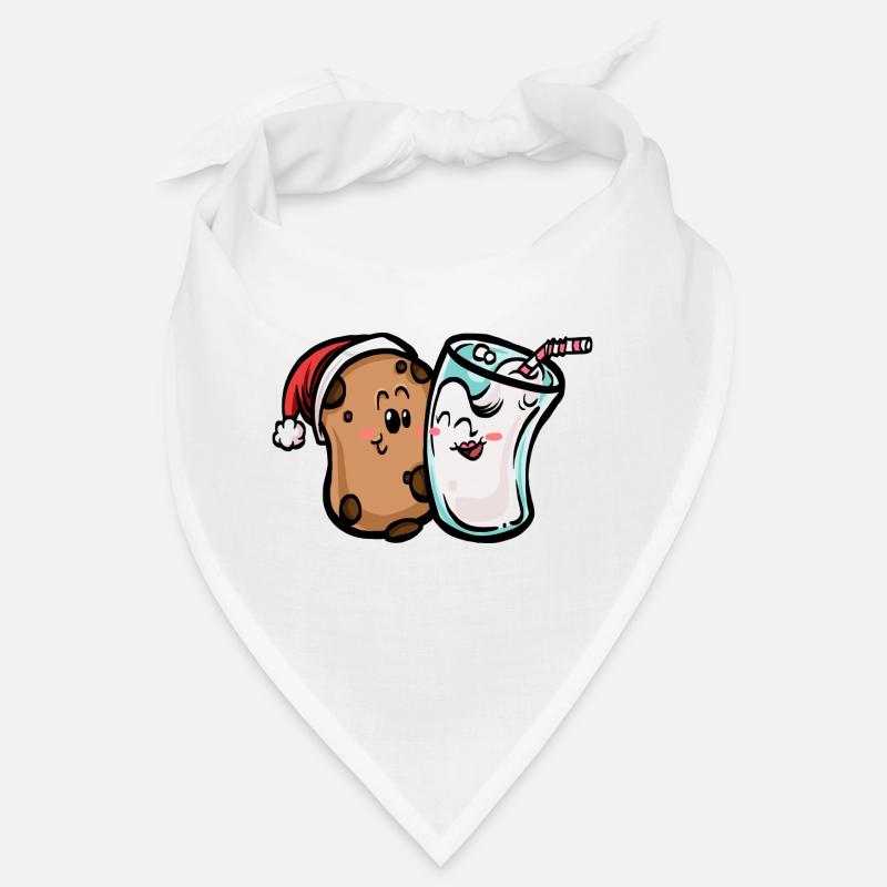 Biscuits et lait - Bandana - blanc