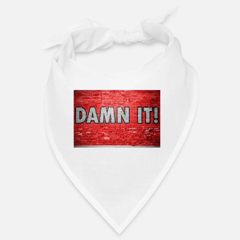 Damn It Ziegelsteinmauer Graffiti Bandana