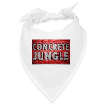 Concrete Jungle Ziegelsteinmauer Graffiti - Bandana - Weiß - Vorne